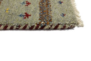 Greige Tribal 1'4X2'7 Indo-Gabbeh Oriental Rug