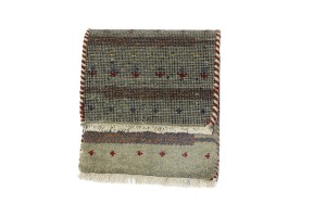 Greige Tribal 1'4X2'7 Indo-Gabbeh Oriental Rug