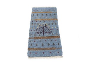 Blue Tribal 1'4X2'7 Indo-Gabbeh Oriental Rug
