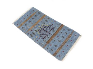 Blue Tribal 1'4X2'7 Indo-Gabbeh Oriental Rug