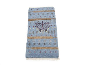 Blue Tribal 1'4X2'7 Indo-Gabbeh Oriental Rug