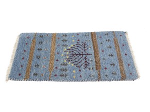 Blue Tribal 1'4X2'7 Indo-Gabbeh Oriental Rug