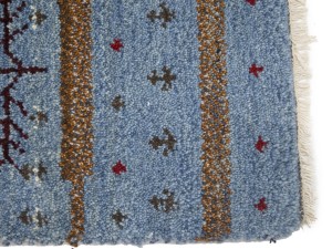 Blue Tribal 1'4X2'7 Indo-Gabbeh Oriental Rug