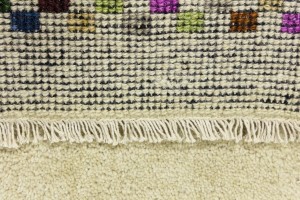 Cream Tribal 1'4X2'4 Indo-Gabbeh Oriental Rug