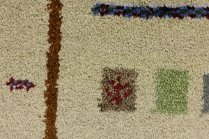 Cream Tribal 1'4X2'7 Indo-Gabbeh Oriental Rug
