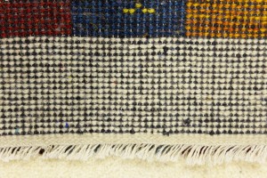 Cream Tribal 1'7X2'7 Indo-Gabbeh Oriental Rug