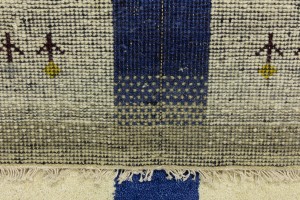 Cream Tribal Pictorial 3X4 Indo-Gabbeh Oriental Rug