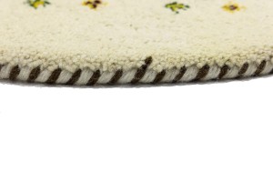 Cream Tribal 2X2 Indo-Gabbeh Oriental Round Rug