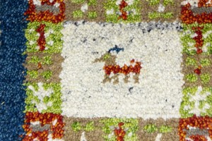 Greige Tribal 2X2 Indo-Gabbeh Oriental Round Rug