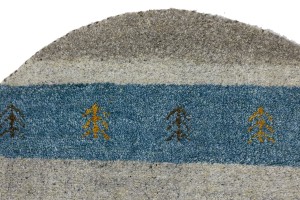 Multicolored Tribal 3X3 Indo-Gabbeh Oriental Round Rug