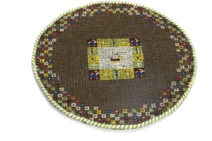 Brown Tribal 2X2 Indo-Gabbeh Oriental Round Rug