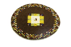 Brown Tribal 2X2 Indo-Gabbeh Oriental Round Rug