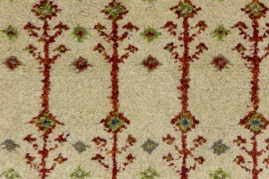 Cream Tribal 2X2 Indo-Gabbeh Oriental Round Rug