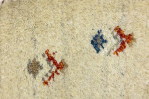 Cream Tribal 2X2 Indo-Gabbeh Oriental Round Rug