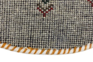 Greige Tribal 2X2 Indo-Gabbeh Oriental Round Rug