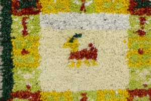 Greige Tribal 2X2 Indo-Gabbeh Oriental Round Rug