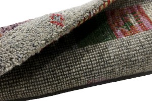 Gray Tribal 1'5X6 Indo-Gabbeh Oriental Runner Rug