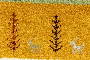 Multicolored Tribal 2X4 Indo-Gabbeh Oriental Rug