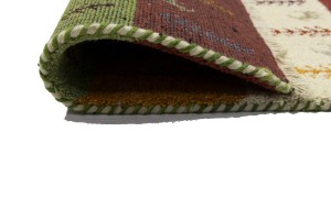 Multicolored Tribal 2X4 Indo-Gabbeh Oriental Rug