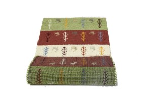 Multicolored Tribal 2X4 Indo-Gabbeh Oriental Rug