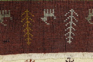 Multicolored Tribal 2X4 Indo-Gabbeh Oriental Rug