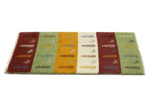 Multicolored Tribal 2X4 Indo-Gabbeh Oriental Rug