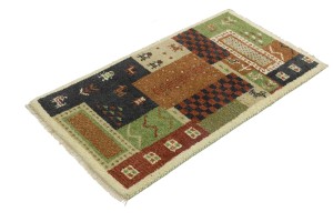 Multicolored Tribal 2X4 Indo-Gabbeh Oriental Rug