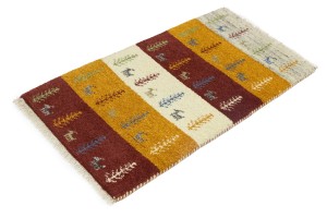 Multicolored Tribal 2X4 Indo-Gabbeh Oriental Rug