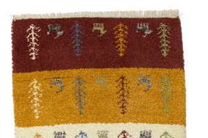 Multicolored Tribal 2X4 Indo-Gabbeh Oriental Rug