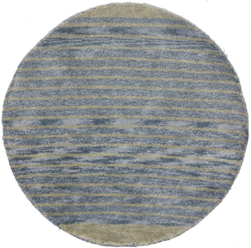 Gray Tribal 3X3 Indo-Gabbeh Oriental Round Rug