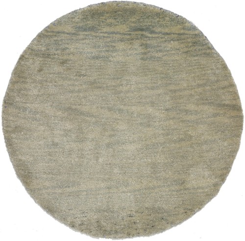 Beige Tribal 3X3 Indo-Gabbeh Oriental Round Rug