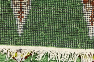 Green Stripes Tribal 2X6 Indo-Gabbeh Oriental Rug
