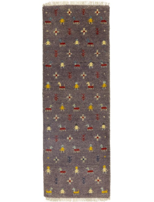 Mauve Tribal 2X6 Indo-Gabbeh Oriental Rug