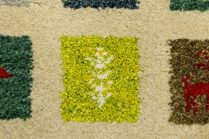 Multicolored Pictorial Tribal 3X8 Indo-Gabbeh Oriental Runner Rug