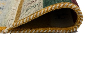 Multicolored Stripes Tribal 3X8 Indo-Gabbeh Oriental Runner Rug