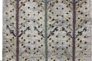 Cream Pink Pictorial Tribal 3X8 Indo-Gabbeh Oriental Runner Rug