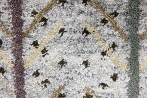 Cream Pink Pictorial Tribal 3X8 Indo-Gabbeh Oriental Runner Rug