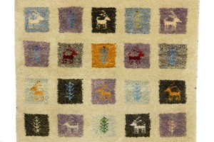 Multicolored Pictorial Tribal 3X8 Indo-Gabbeh Oriental Runner Rug