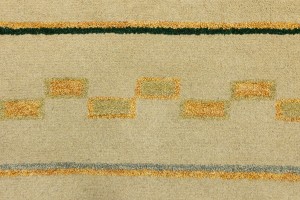 Cream/Beige Pictorial Tribal 3X10 Indo-Gabbeh Oriental Runner Rug