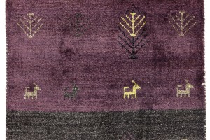 Multicolored Stripes Tribal 2'6X9'8 Indo-Gabbeh Oriental Runner Rug