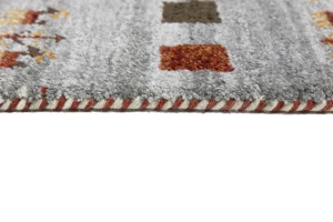 Gray Pictorial Tribal 3X10 Indo-Gabbeh Oriental Runner Rug