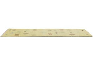 Cream Pictorial Tribal 3X13 Indo-Gabbeh Oriental Runner Rug