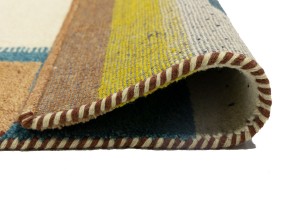Cream Border Tribal 6X8 Indo-Gabbeh Oriental Rug