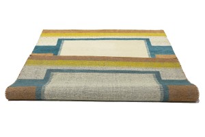 Cream Border Tribal 6X8 Indo-Gabbeh Oriental Rug