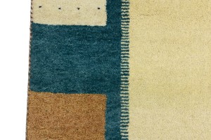 Cream Border Tribal 6X8 Indo-Gabbeh Oriental Rug
