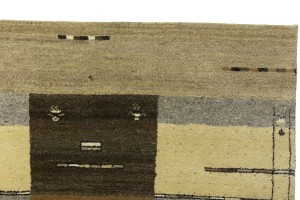 Multicolored Tribal 5'2X7'5 Indo-Gabbeh Oriental Rug