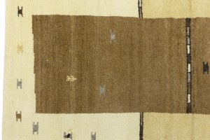 Multicolored Tribal 5'2X7'5 Indo-Gabbeh Oriental Rug