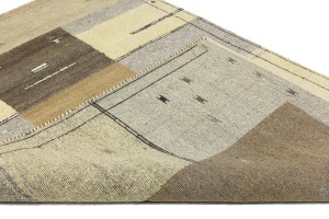 Multicolored Tribal 5'2X7'5 Indo-Gabbeh Oriental Rug