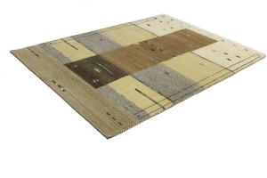 Multicolored Tribal 5'2X7'5 Indo-Gabbeh Oriental Rug