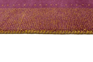 Magenta Border Tribal 6X10 Indo-Gabbeh Oriental Rug